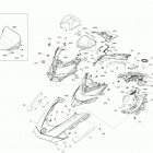 002 - BACKCOUNTRY 850 E-TEC - STD - North America 09- body - hood section - gulfstream blue