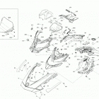 003 - BACKCOUNTRY 850 E-TEC - X - North America 09- body - hood section - x - deep black