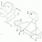 BEARCAT XT BLUE INTERNATIONAL [S2019BCDWTNAL] Rear passenger seat and backrest assembly [105577]