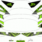 M 8000 HARDCORE ALPHA ONE 165 CHARCOAL/GREEN INTERNATIONAL NE [S2020M8HA1NEY] Decals [108154]
