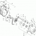 ZR 6000 R XC GREEN [S2019ACDCCUSG] Chain case assembly [107450]