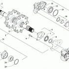 ZR 6000 LTD ES 129 BLACK [S2019ZRDLEUSB] Drive train shafts and brake assemblies [106983]
