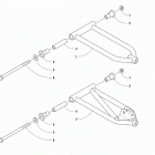 ZR 120 BLACK [S2019ZRAAAUSB] A-arm assembly [105900]