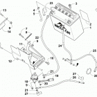 BEARCAT XT BLUE INTERNATIONAL [S2019BCDWTNAL] Battery and tray assembly [103176]