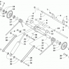 BEARCAT XT BLUE INTERNATIONAL [S2019BCDWTNAL] Rear suspension rear arm assembly [107556]
