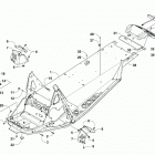 LYNX BLACK [S2019LXDFCUSB] Chassis, rear bumper, and snowflap assembly [102984]