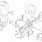 LYNX LT BLACK [S2019LXDLTUSB] Passenger seat and backrest assembly [93054]