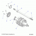 850 SKS 146/INTL SC SELECT ALL OPTIONS Drive train, jackshaft and driveshaft - s20els8rs  /  8r...