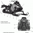 850 AXYS PRO-RMK 155/155 3 Body, decal, black side panel w  /  blk,titnm accent - s...