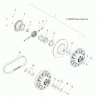 600 AXYS PRO RMK 155/INTL ALL OPTIONS (S21EFK6PS/6PE) Drive train, clutch, secondary - s21efk6ps  /  6pe (49sn...