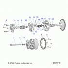600 INDY SP 137 ES (S21EDB6PSL) Drive train, clutch, primary - s21edb6psl (c601710)