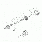 550 LXT ES (S20CED5BSL/BSU) Drive train, clutch, primary - s20ced5bsl  /  bsu all op...