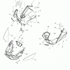 850 RUSH PRO-S SC SELECT (S20DCH8RS) Body, fenders and nosepan asm. - s20dch8rs all options (...