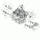 600 AXYS PRO RMK 155/INTL ALL OPTIONS (S21EFK6PS/6PE) Engine, mounting - s21efk6ps  /  6pe (600304)