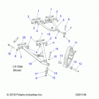 550 RMK EVO/ES/INTL ES Suspension, control arms and spindle - s20ceu5bsa  /  bs...