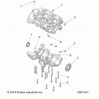 850 RUSH PRO-S SC SELECT (S20DCH8RS) Engine, crankcase - s20dch8rs all options (c601241)