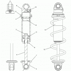 600 AXYS PRO RMK 155/INTL ALL OPTIONS (S21EFK6PS/6PE) Suspension, shock, front track (clear coil over) - s21ef...