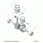 650 MATRYX INDY XC 137/INTL (S21TDP6RS/6RE) Engine, piston and crankshaft - s21tdp6rs  /  6re all op...