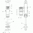 850 INDY 129 XCR SC SELECT Suspension, shock, ifs (7045299) - s20ekl8rs (601347)