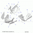 850 MATRYX SWITCHBACK ASSAULT 146/INTL (S21TLC8RS/8RE) Body, nosepan asm.  /  fenders - s21tlc8rs  /  8re all o...