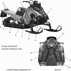 850 AXYS PRO-RMK 174 Body, decal, black side panel  w  /  red accent - s21ehk...