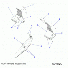 850 RUSH PRO-S SC SELECT (S20DCH8RS) Chassis, clutch guard and footrests - s20dch8rs all opti...