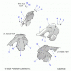 850 AXYS PRO-RMK 155/155 3 Body, side panels - s21efk8r  /  efm8r all options (c601...