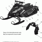 600 SWITCHBACK XCR ALL OPTIONS (S21DDL6PS) Body, decal, indy red side panel model - s21ddl6ps (6013...