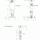 600 INDY 121 ES Suspension, shocks ifs, ft, rt - s20cba6gsl (49snowshock...