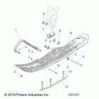 550 INDY EVO/ES Steering, ski asm. - s20cbu5bsa  /  bsl (c601237)