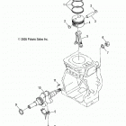 120 INDY/INDY INTL (S21WAA1ASA/1AEA) Engine, piston and crankshaft - s21waa1asa  /  1aea (499...