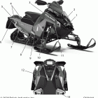 850 MATRYX INDY VR1 129/INTL (S21TKV8RS/8RE) Body, decal, turbo silver side panel w  /  blue accent -...