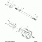 600 INDY SP 137 ES Drive train, jackshaft and driveshaft - s20edb6psl (6005...