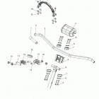 850 SKS 146/INTL SC SELECT ALL OPTIONS Steering, upper and handlebar asm. - s20els8rs  /  8re a...