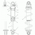 850 AXYS PRO RMK 155/155 3 Suspension, shock, front track (black coil over) - s20ef...