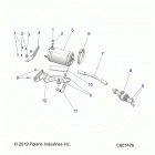650 MATRYX SWITCHBACK ASSAULT 146/INT (S21TLC6RS/6RE) Engine, starter motor - s21tlc6rs  /  6re elect. start o...
