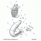 650 MATRYX INDY XC 137/INTL (S21TDP6RS/6RE) Engine, exhaust - s21tdp6rs  /  6re all options (c601665...