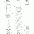 850 AXYS PRO-RMK 155/155 3 Suspension, shock, rear track (coil over) - s21efk8r  / ...