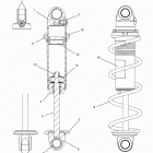 850 AXYS PRO-RMK 155/155 3 Suspension, shock, front track (clear coil over) - s21ef...