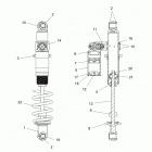 850 RMK KHAOS 155/INTL  (S21EFT8R/EFN8R) Suspension, shock, rear track - s21eft8r  /  efn8r (6015...