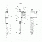 650 MATRYX INDY XC 137/INTL (S21TDP6RS/6RE) Suspension, shock, ifs (7045460) - s21tdp6rs  /  6re  al...