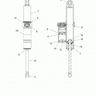 850 INDY 129 XCR SC SELECT Suspension, shock, rear track (7045297) - s20ekl8rs (601...