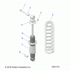 550 LXT ES (S20CED5BSL/BSU) Suspension, shock, rear track (7043994) - s20ced5bsl  / ...