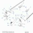 550 INDY ADVENTURE 155 ES Chassis, clutch guard and footrests - s20cfe5bsl (600340...