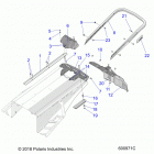 850 INDY XC 137 SC SELECT/INTL Body, bumper, rear, snowflap and taillight cover - s20ed...