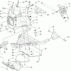 M 8000 MOUNTAIN CAT 153 BLACK [S2019M8HMCUSB] Front frame assembly [107055]