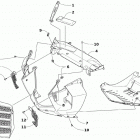 PANTERA 7000 XT LTD BLACK [S2019PTUWLUSB] Front fascia and center skid plate assembly [106265]