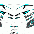 M 6000 ALPHA ONE ES 154 BLACK [S2019M6DA1USB] Decals [107550]