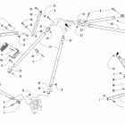 M 8000 MOUNTAIN CAT 153 BLACK [S2019M8HMCUSB] Steering support assembly [105241]