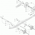 M 9000 KING CAT 162 BLACK [S2019M9XKCUSB] Idler wheel assembly [106768]
